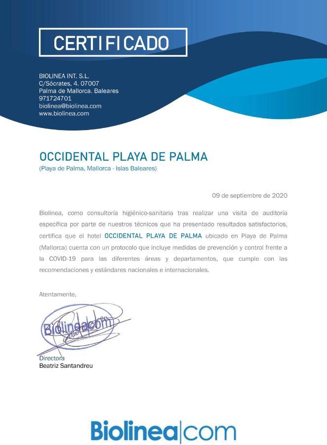 Hotel Occidental Playa De Palma Esterno foto